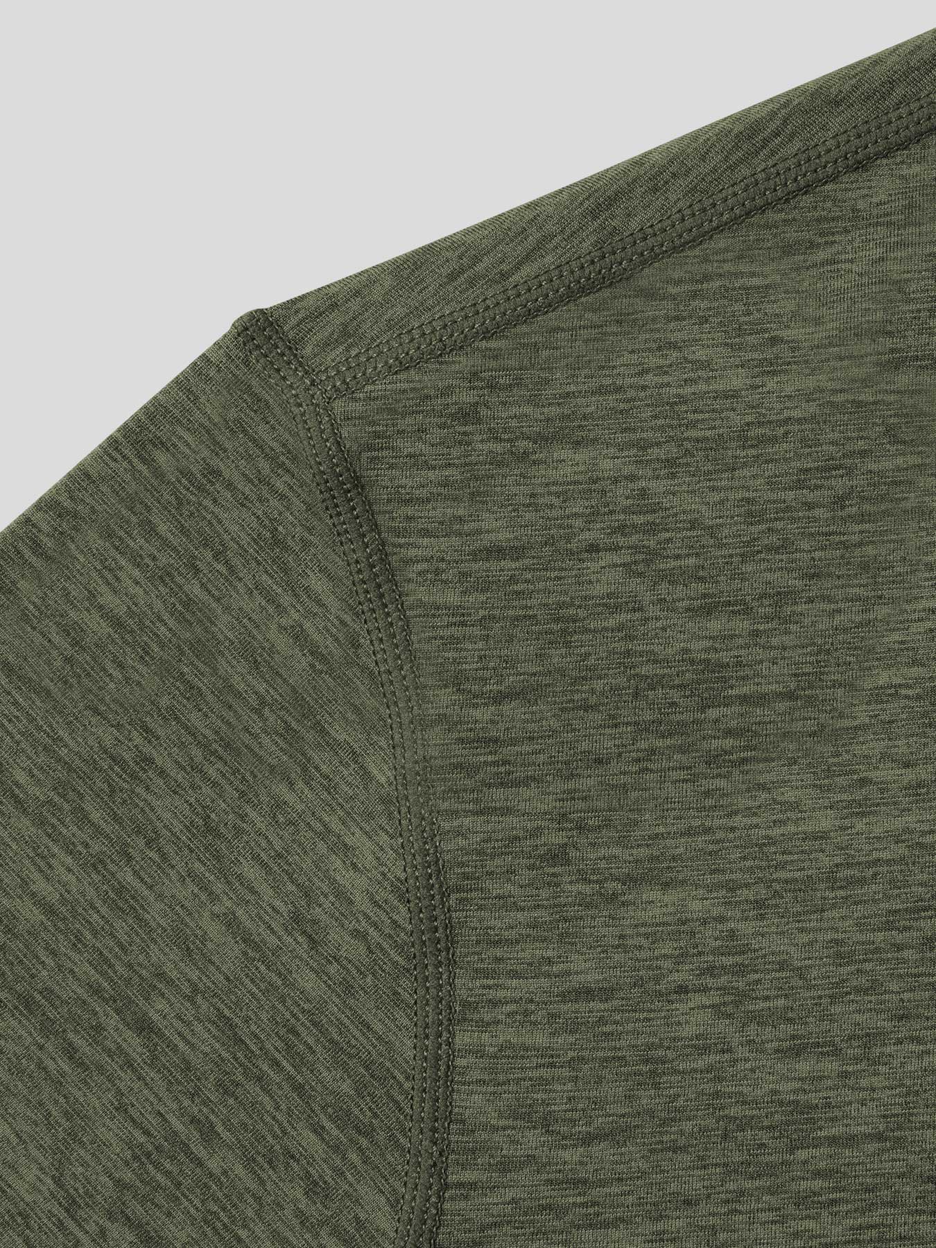 Velou Half Zip de manga larga Tee