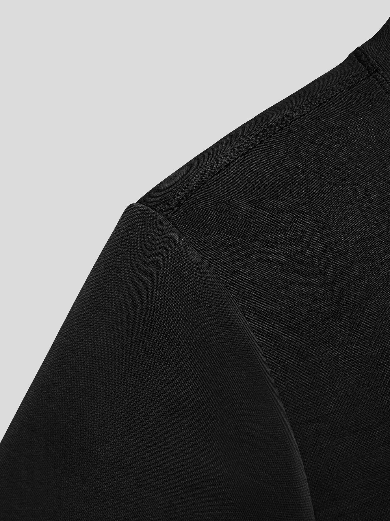 Modal Blend de manga corta Tee:de corte entallado