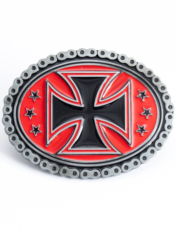 Cinturón Cross buckle skull religious cinturón buckle men smooth buckle