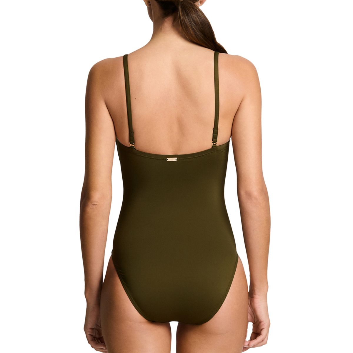 Women's Beach Club Solid V-Wire One Piece Swimsuit - 2