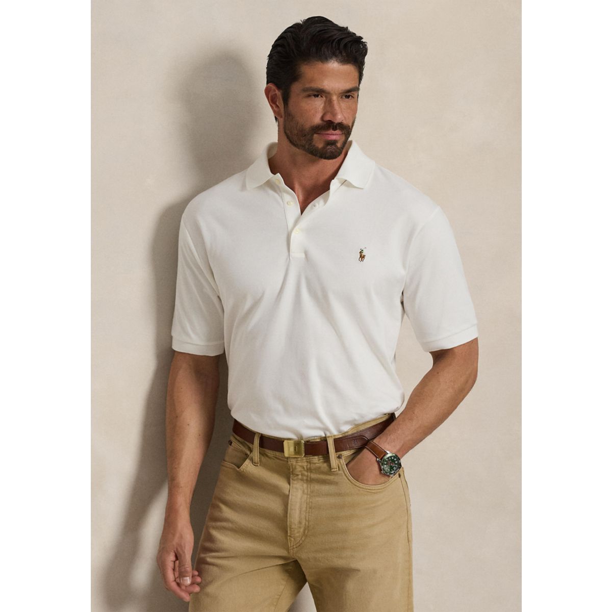 Big & Tall Classic Fit Soft Cotton Polo Shirt - 4