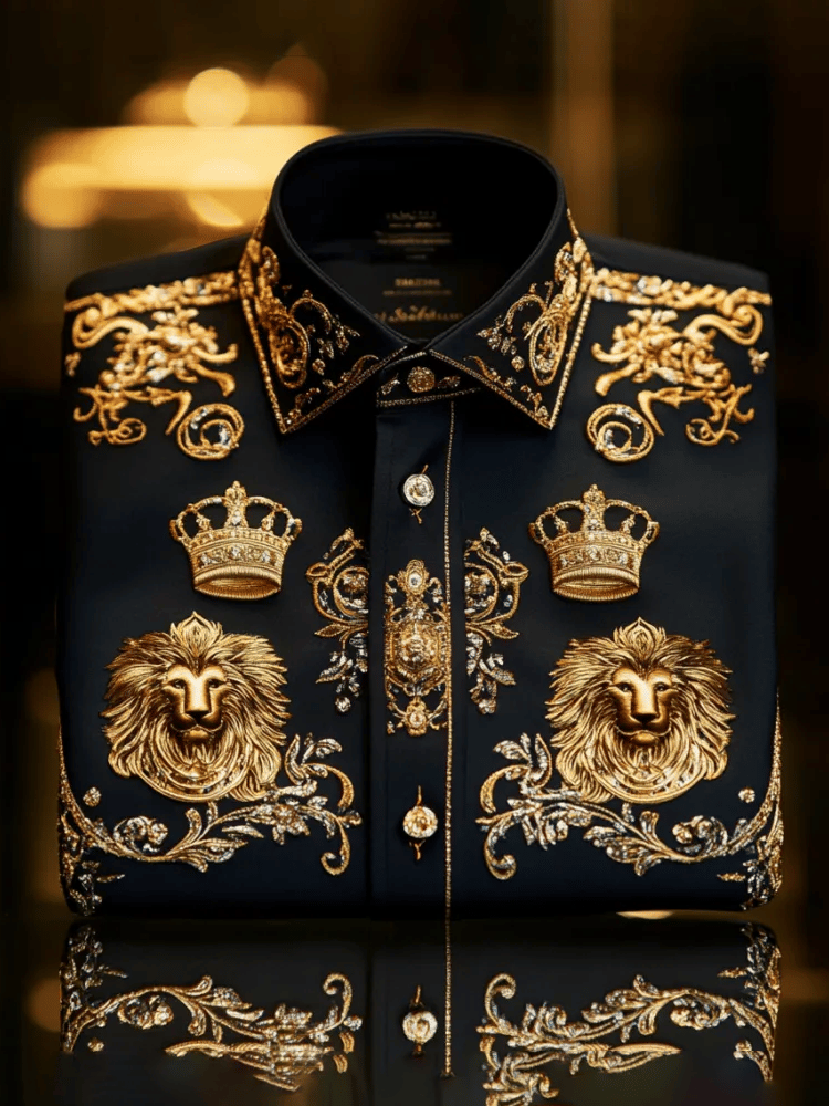 Camisa de lujo ejecutivo de manga larga para hombre