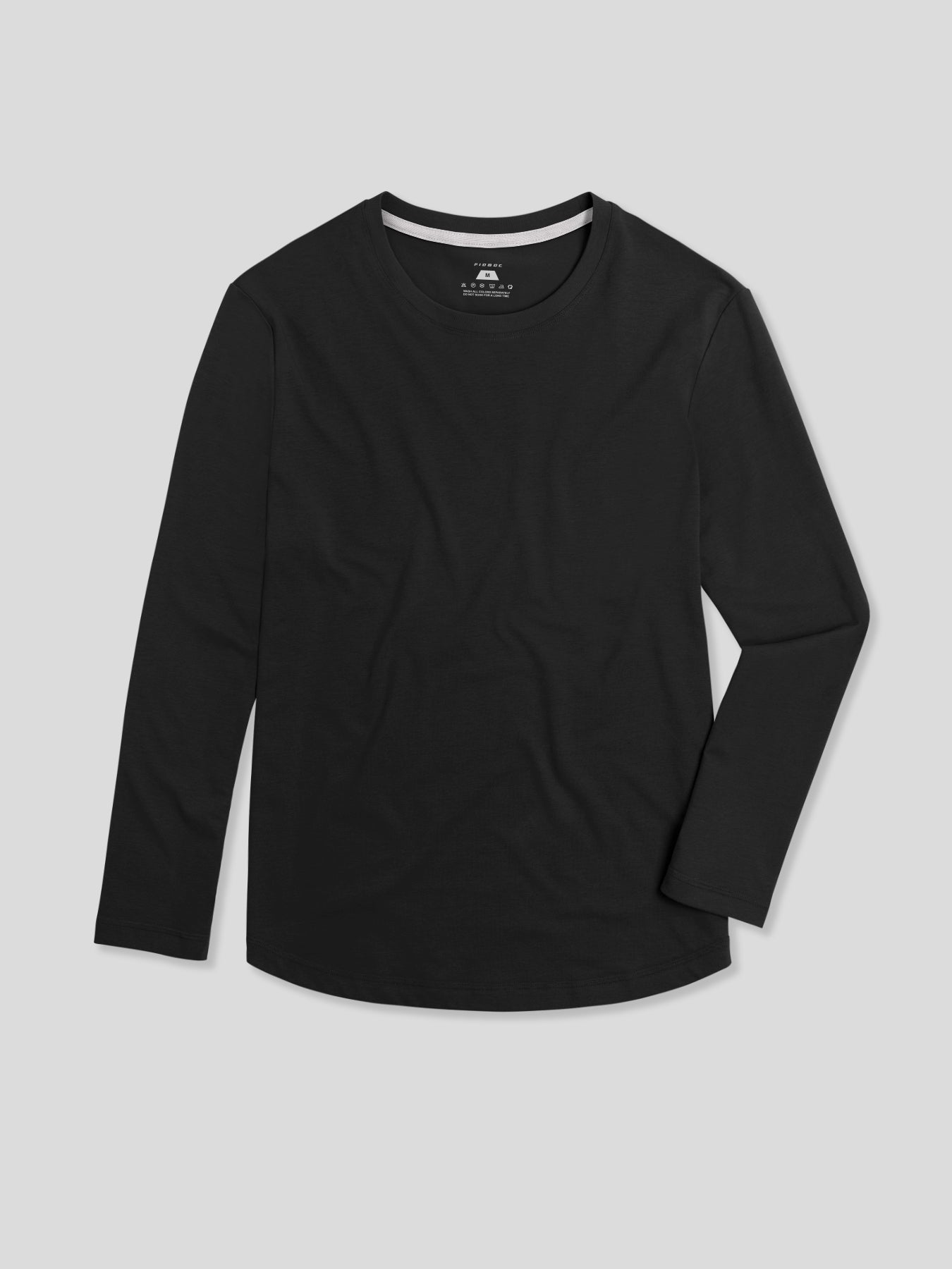 StaySmooth de manga larga Curve Hem Tee: de corte entallado