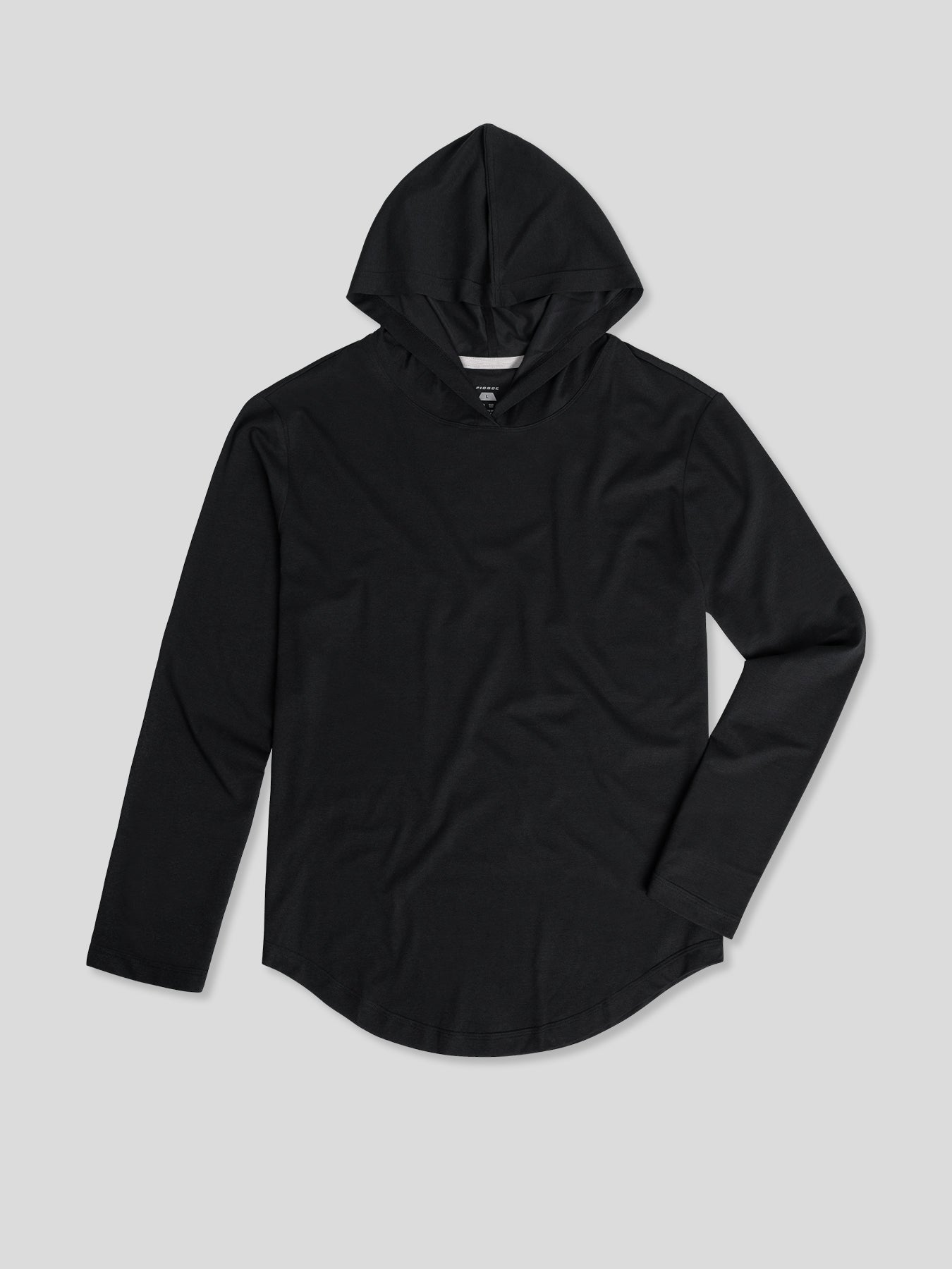 StaySmooth de manga larga Hooded Drop-Cut Tee