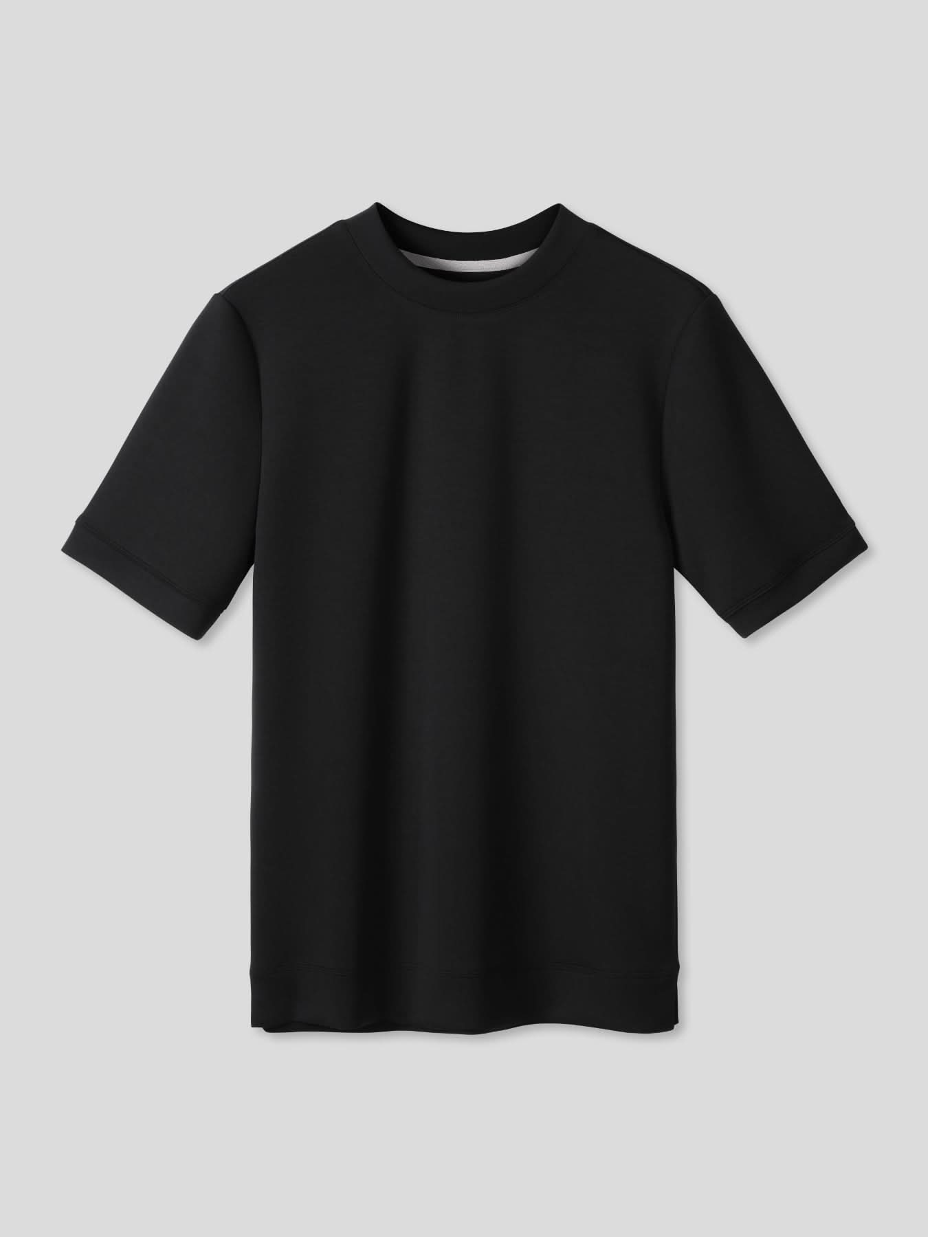 Modal Blend de manga corta Tee:de corte entallado