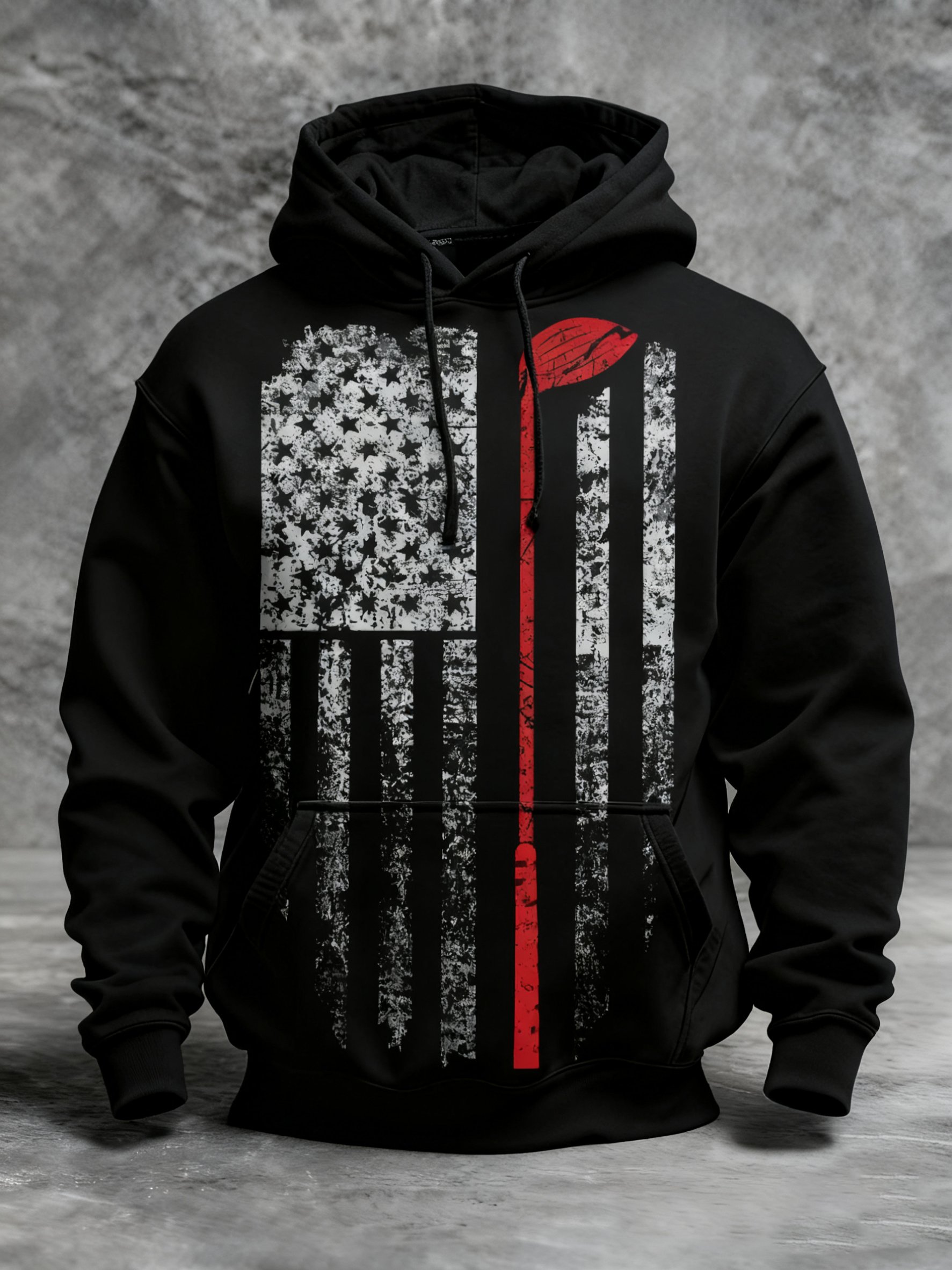 Winter Golf Customer estampado Hooded Top para hombre