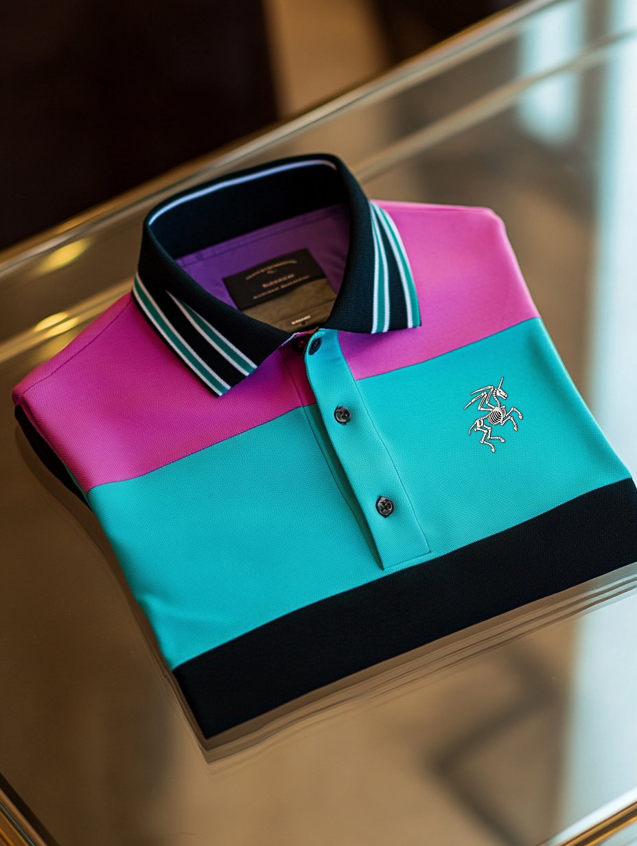 Camisa polo ejecutivo casual Artistic Button de manga corta para hombre