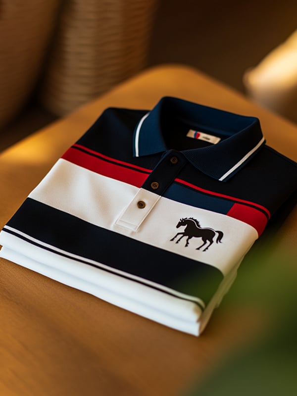 Camisa polo ejecutivo casual Button de manga corta para hombre