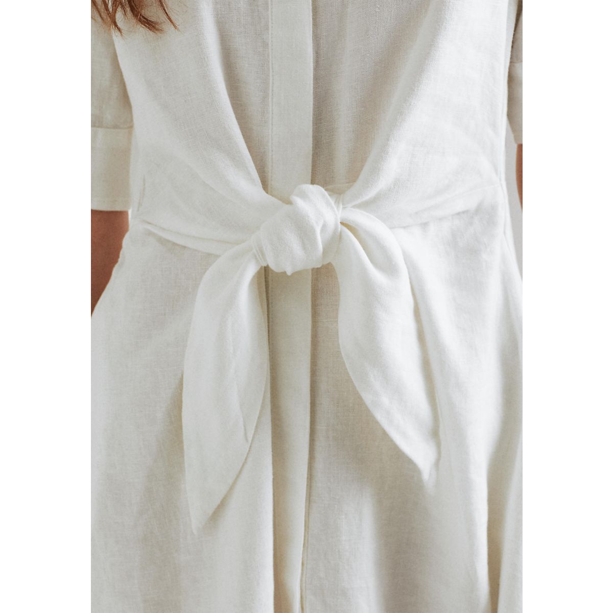 Linen Shirtdress - 4
