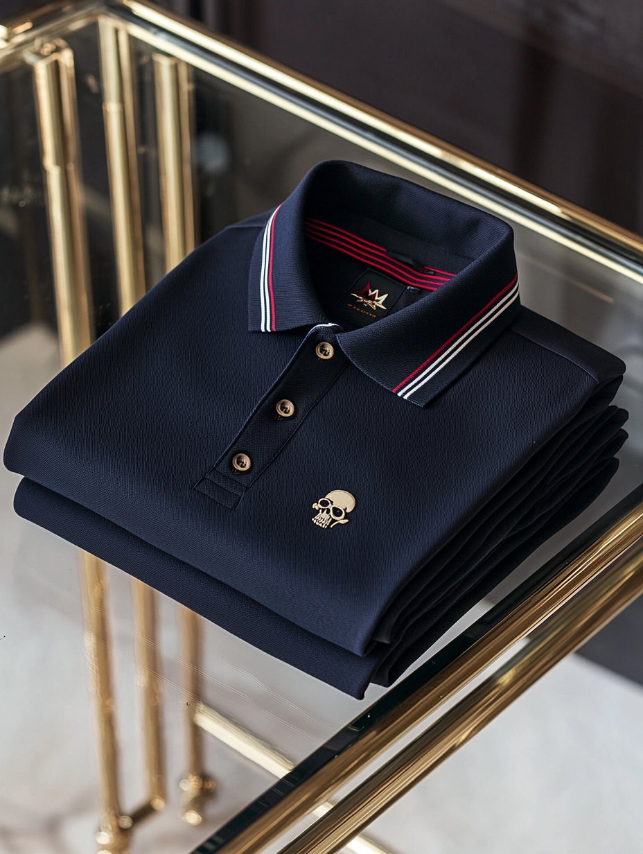 Camisa polo ejecutivo casual Button de manga corta para hombre