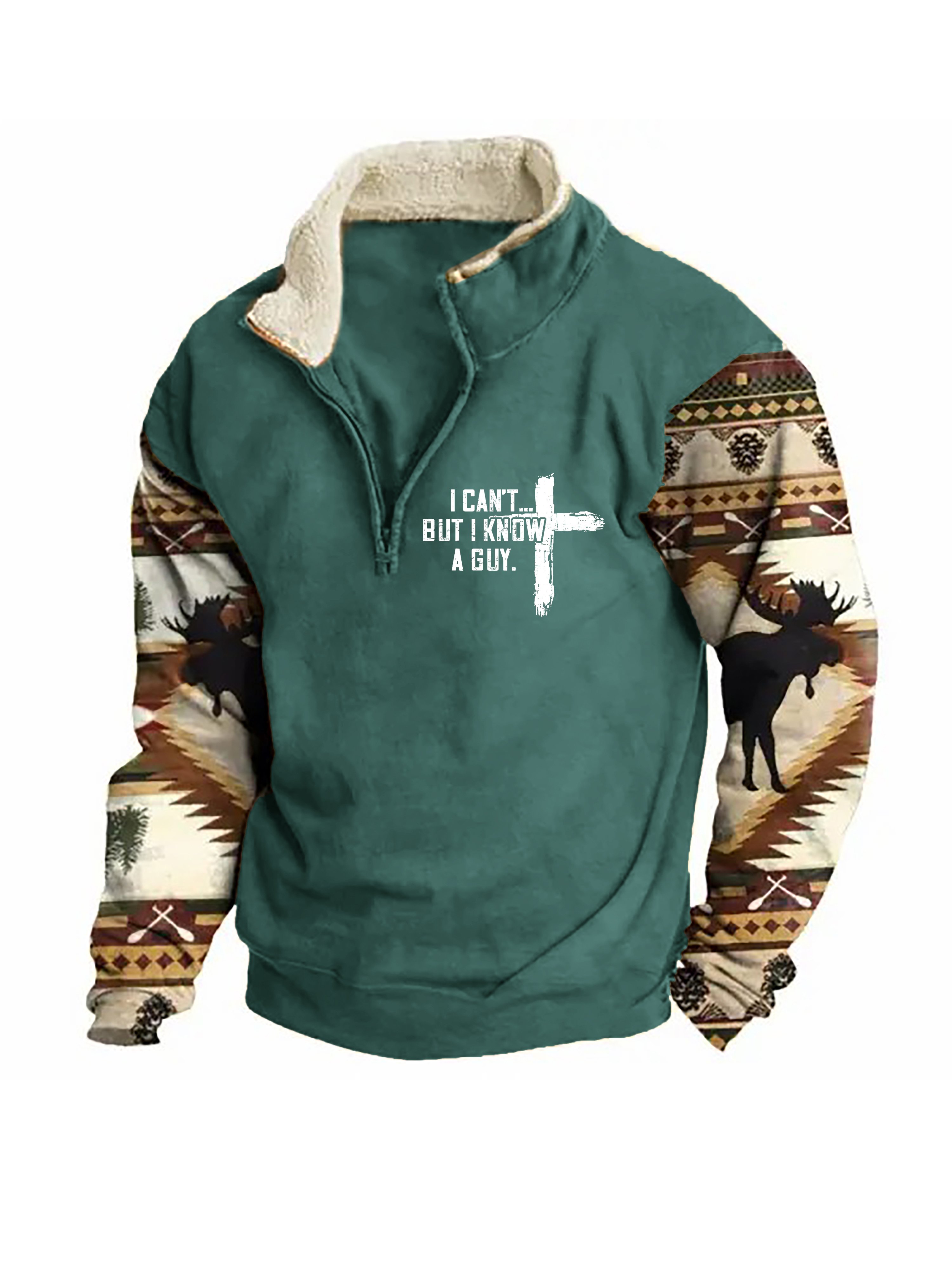 Sudadera I Can't But I Know A Guy Zip Colorblock Stand cuello para hombre