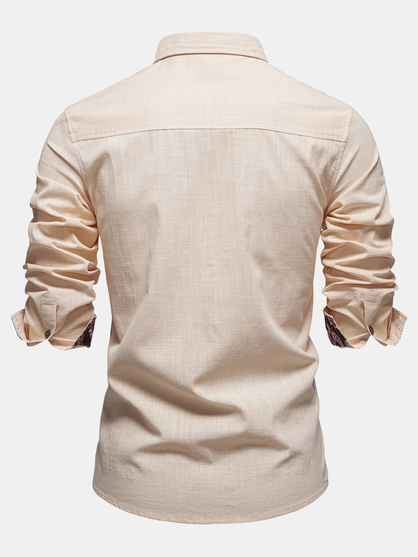 Camisa Contrast Paisley estampado de lino Look