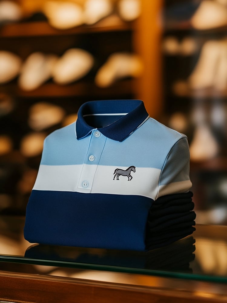 Camisa polo ejecutivo casual Button de manga corta para hombre