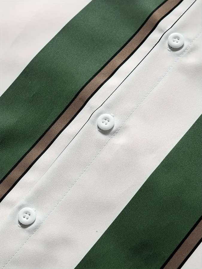 Camisa a rayas ejecutivo casual para hombre