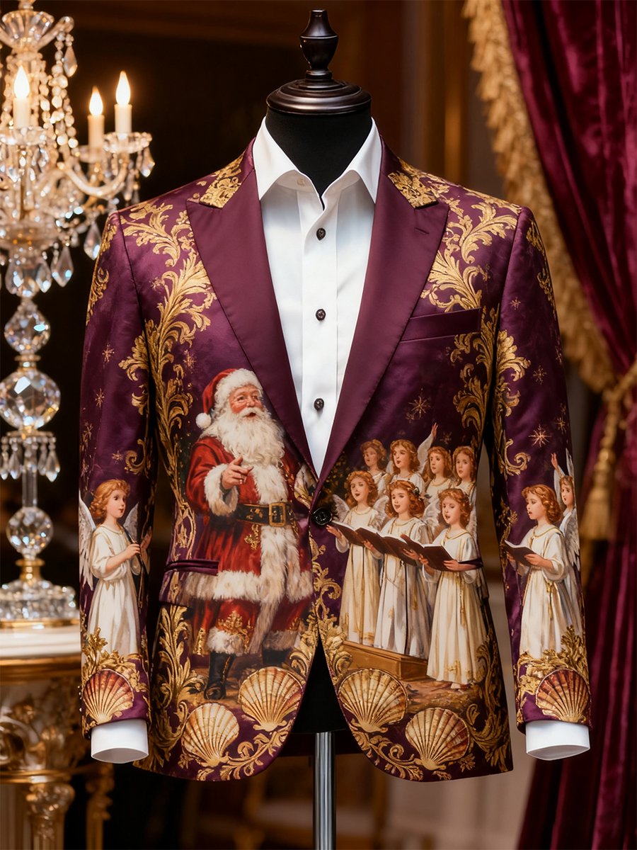 Ejecutivo casual Christmas Suit Outerwear para hombre