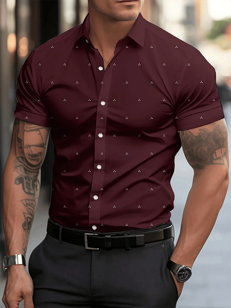 Camisa ejecutivo de manga corta para hombre