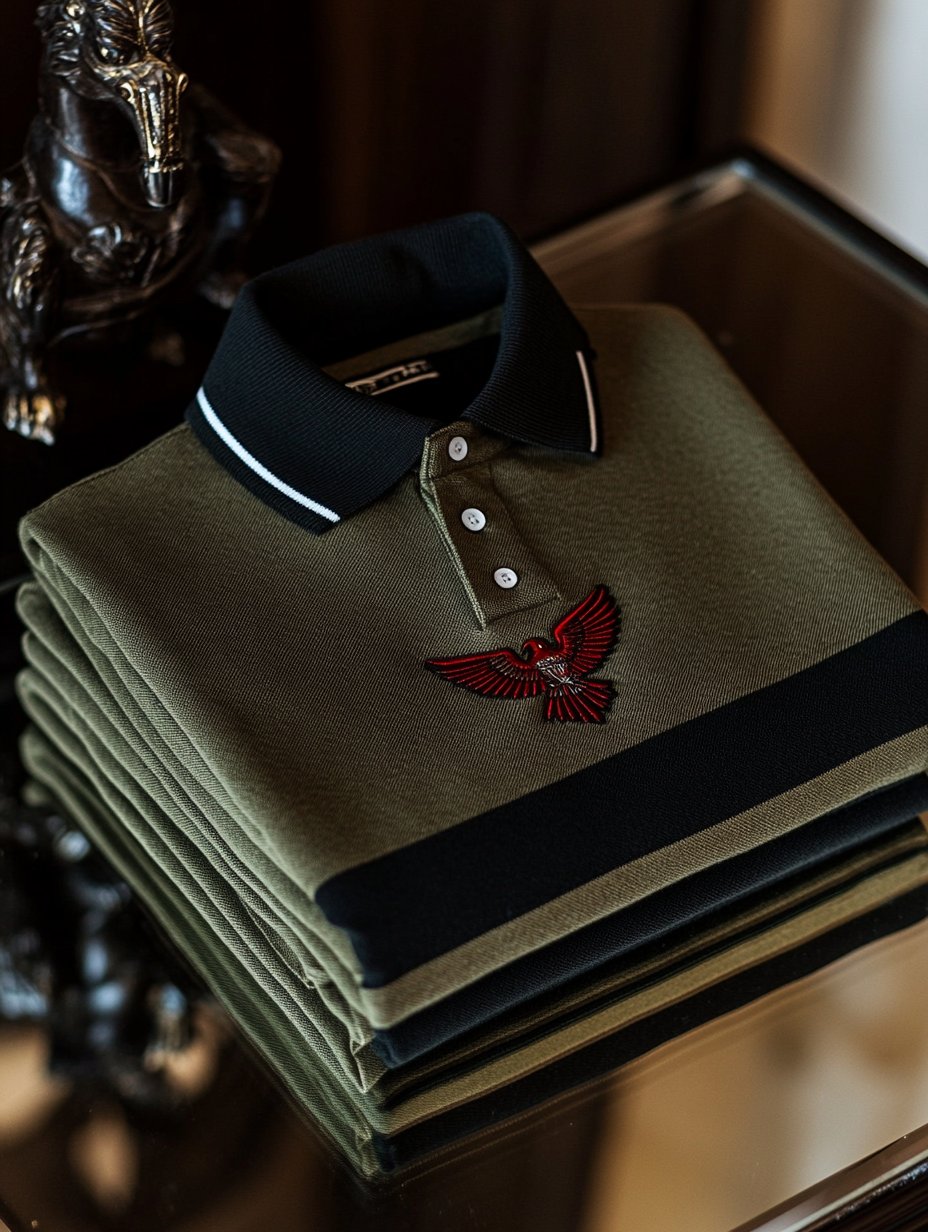 Camisa polo casual ejecutivo Button de manga larga para hombre