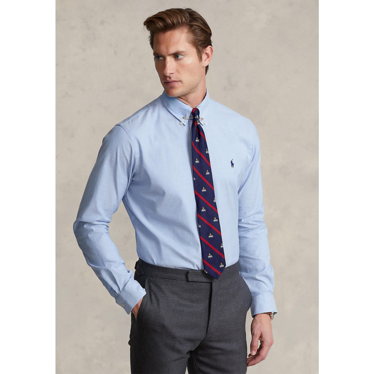 Classic Fit Stretch Oxford Shirt - 1