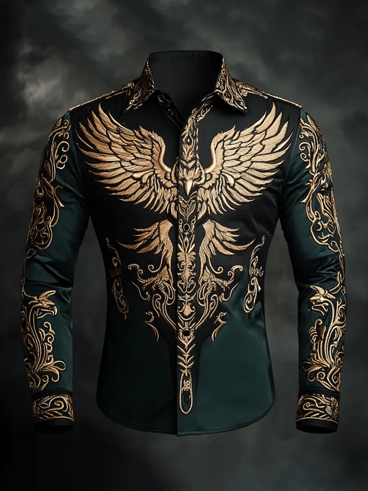 Camisa de lujo Gorgeous de manga larga para hombre