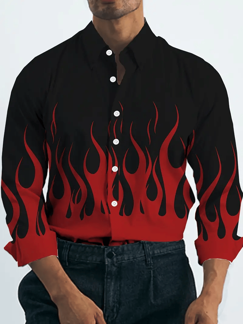 Camisa a cuadros ejecutivo de manga larga para hombre