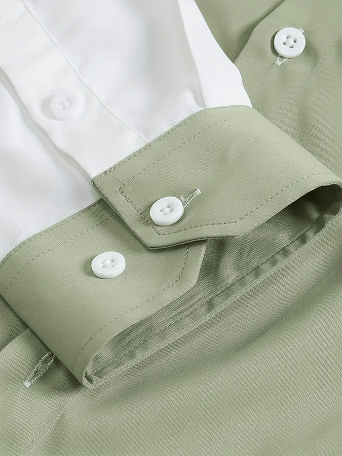 Camisa a rayas ejecutivo casual para hombre