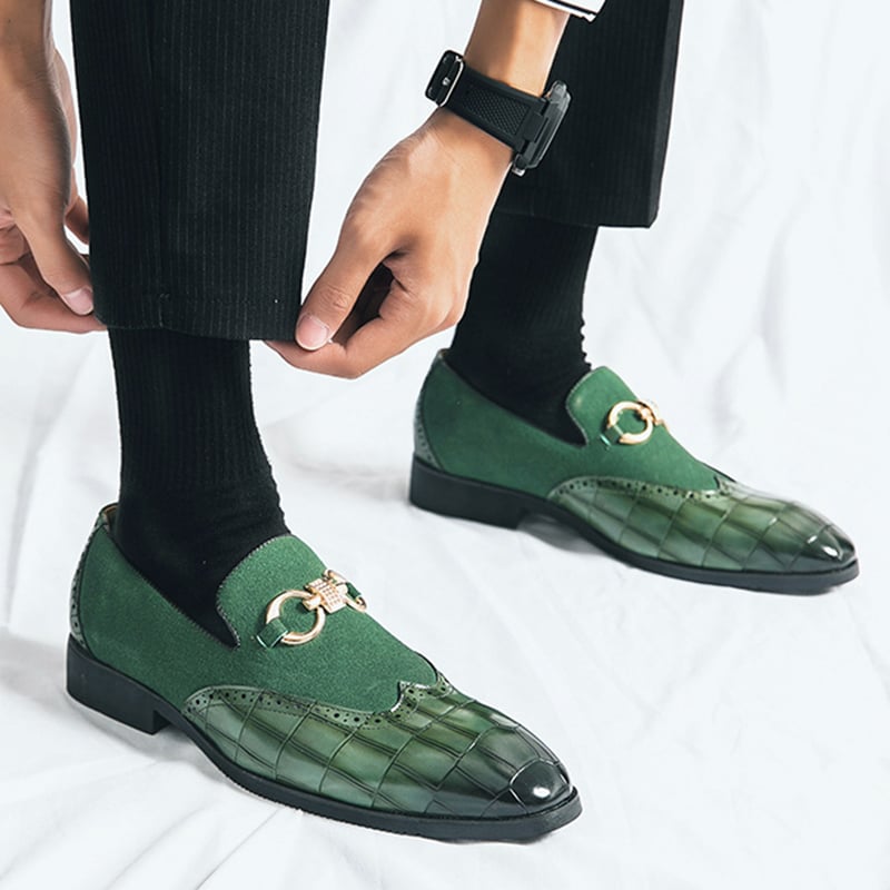 Zapatos de modaable British Style Patchpara trabajo casual para hombre