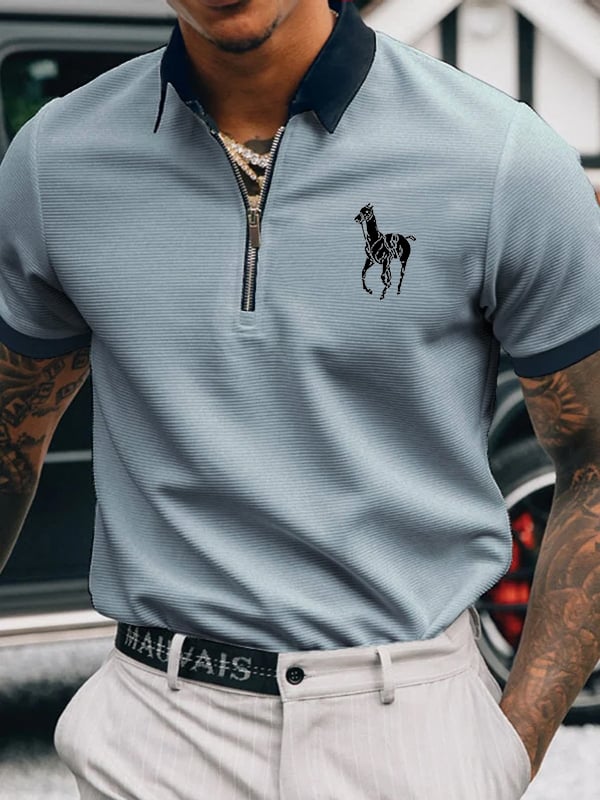 Casual cierre Polo para hombre