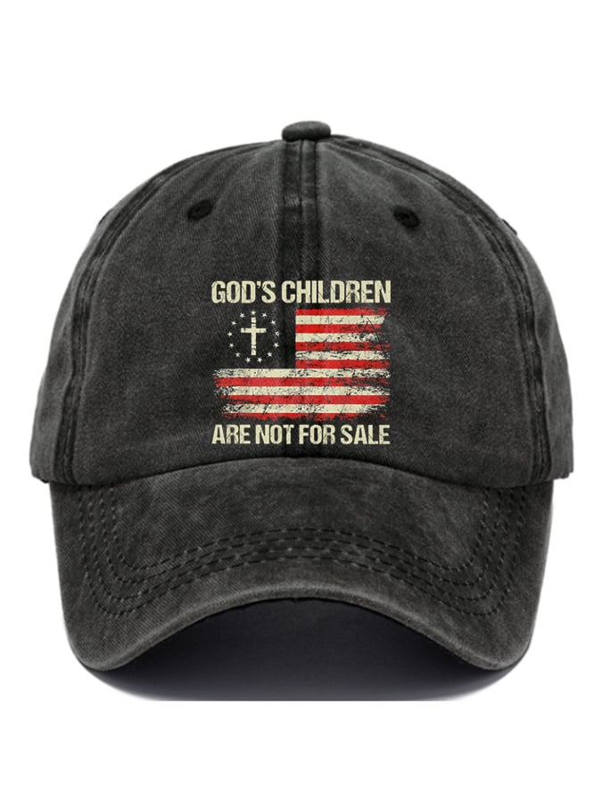 Gorras casual God'S Children Are Not For Sale estampado Baseball