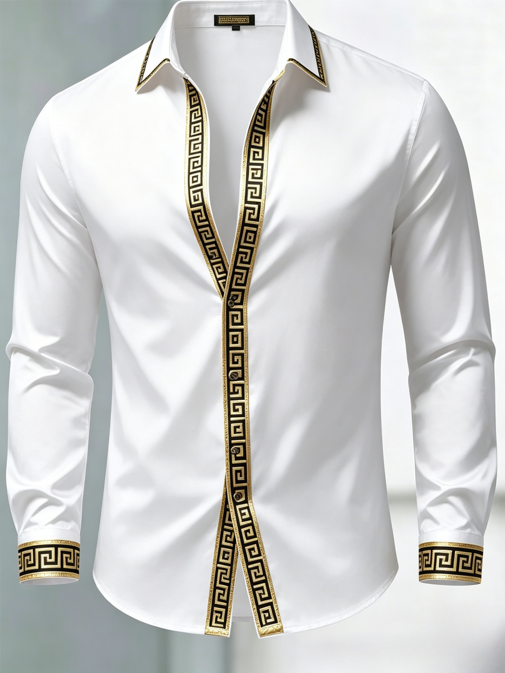 Camisa de lujo Gorgeous de manga larga para hombre