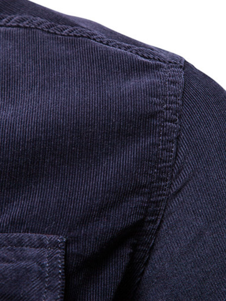 Camisa Regular Fit de algodón Corduroy With Pockets