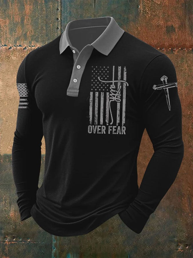 Camiseta Faith estampado casual para hombre