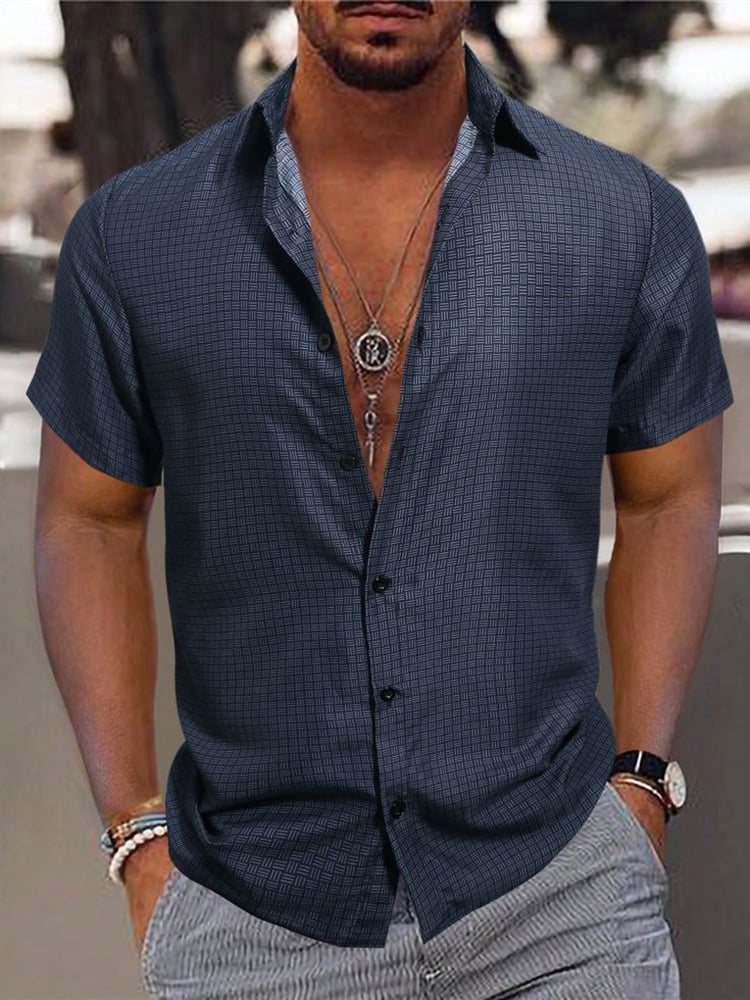 Camisa ejecutivo de manga corta para hombre