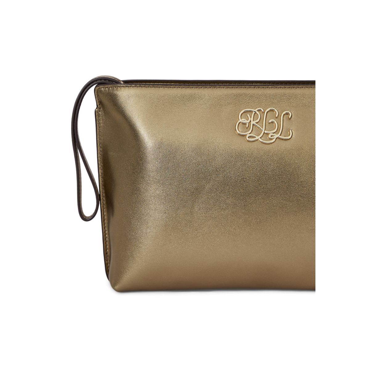 Metallic Nappa Leather Large Pouch - 4