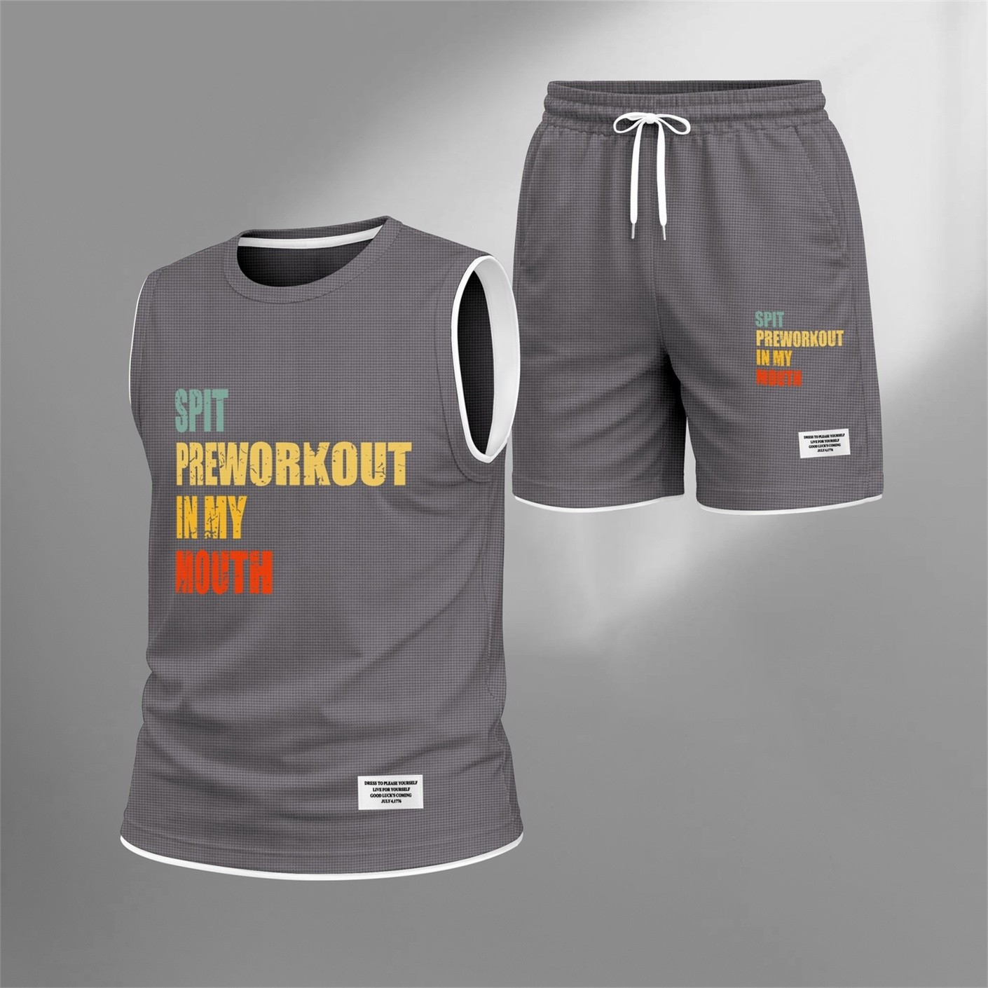 Conjunto de dos piezas for Men Graphic Sleeveless Tank Top and shorts, casual Summer Matching Outfit, Regular Fit Athletic Streetwear Clothes, Lightweight transpirable Set for Travel para trabajoout Lounge