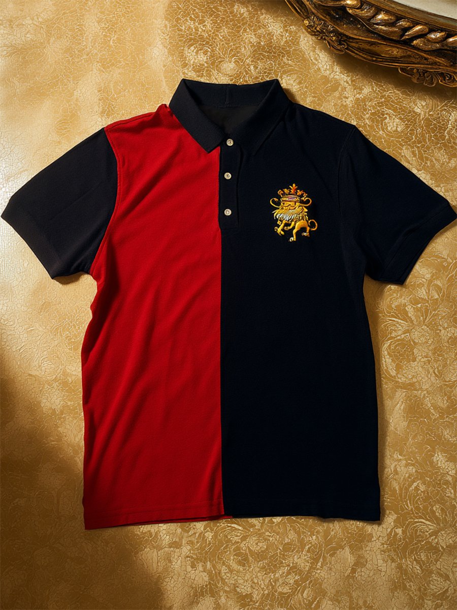Camisa polo ejecutivo casual Button de manga corta para hombre