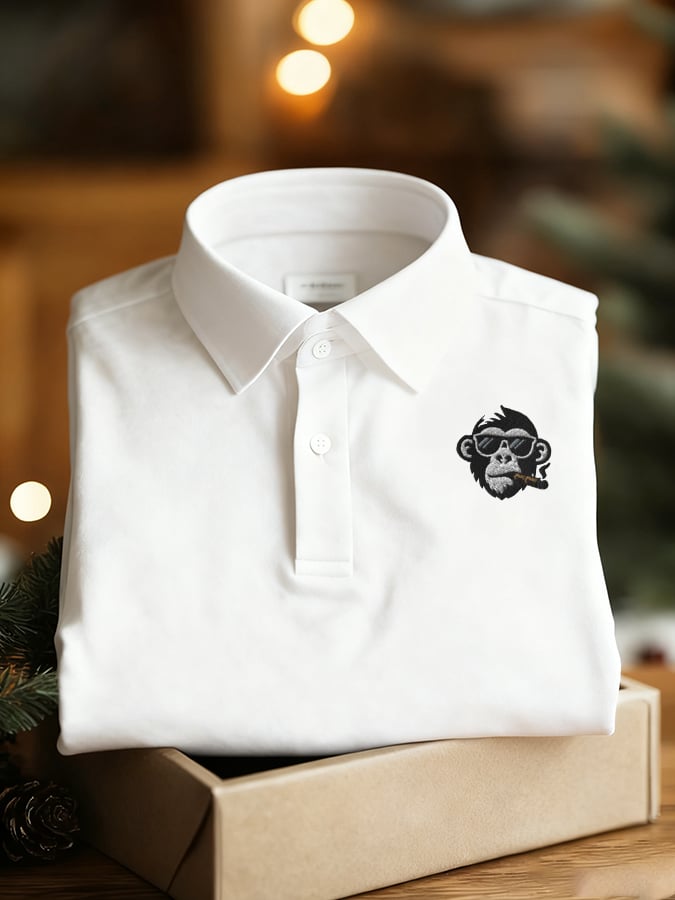 Camiseta Golf Enthusiast estampado Polo de manga corta para hombre
