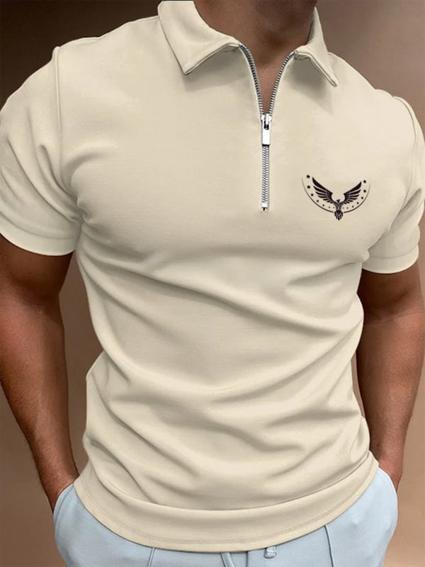 Casual cierre Polo para hombre