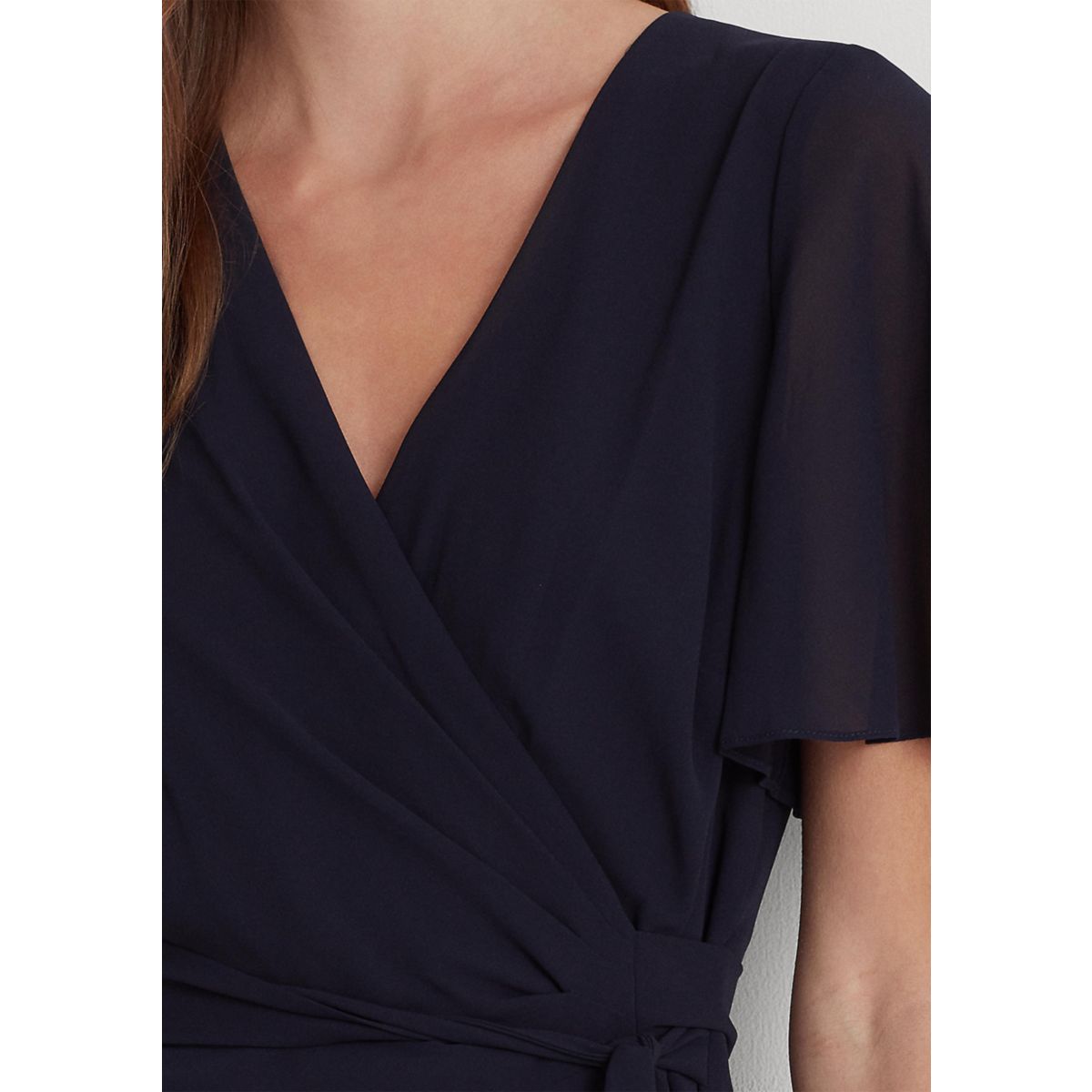 Belted Georgette Dress - 3