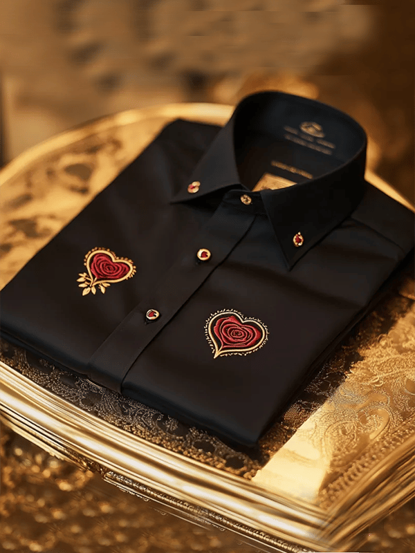 Camisa de lujo Gorgeous de manga larga para hombre