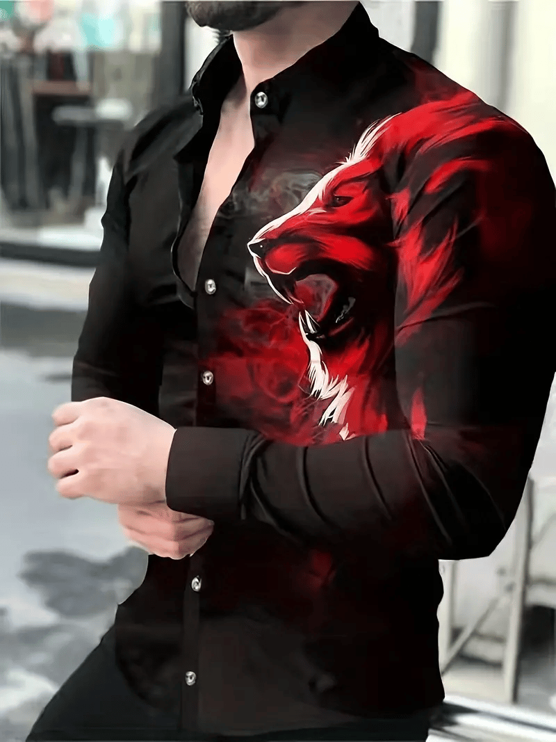 Camisa a cuadros ejecutivo de manga larga para hombre