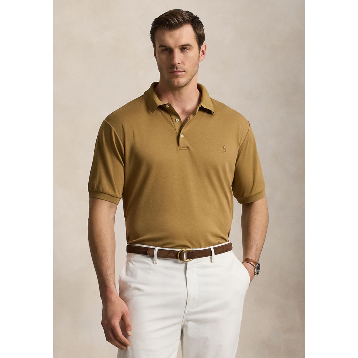 Men's Tall Soft Cotton Polo Shirt - 3