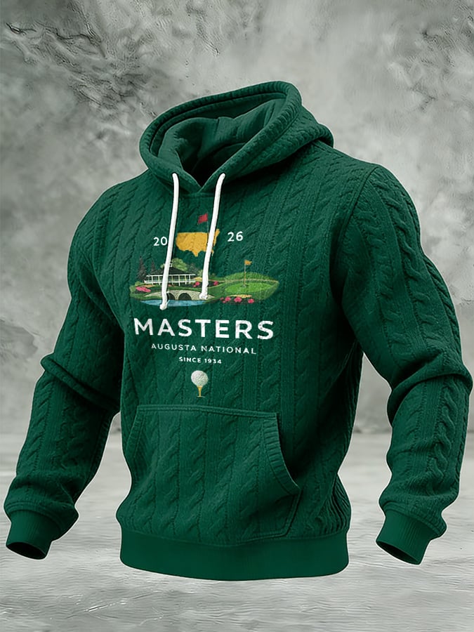 Sudadera con capucha U.S. Golf Masters estampado para hombre