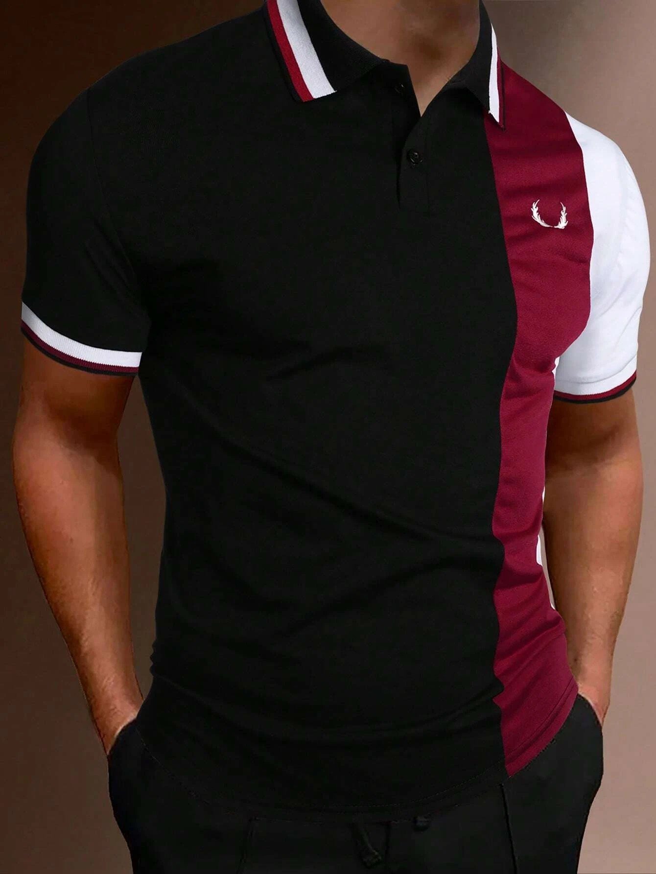 Camisa polo casual para hombre