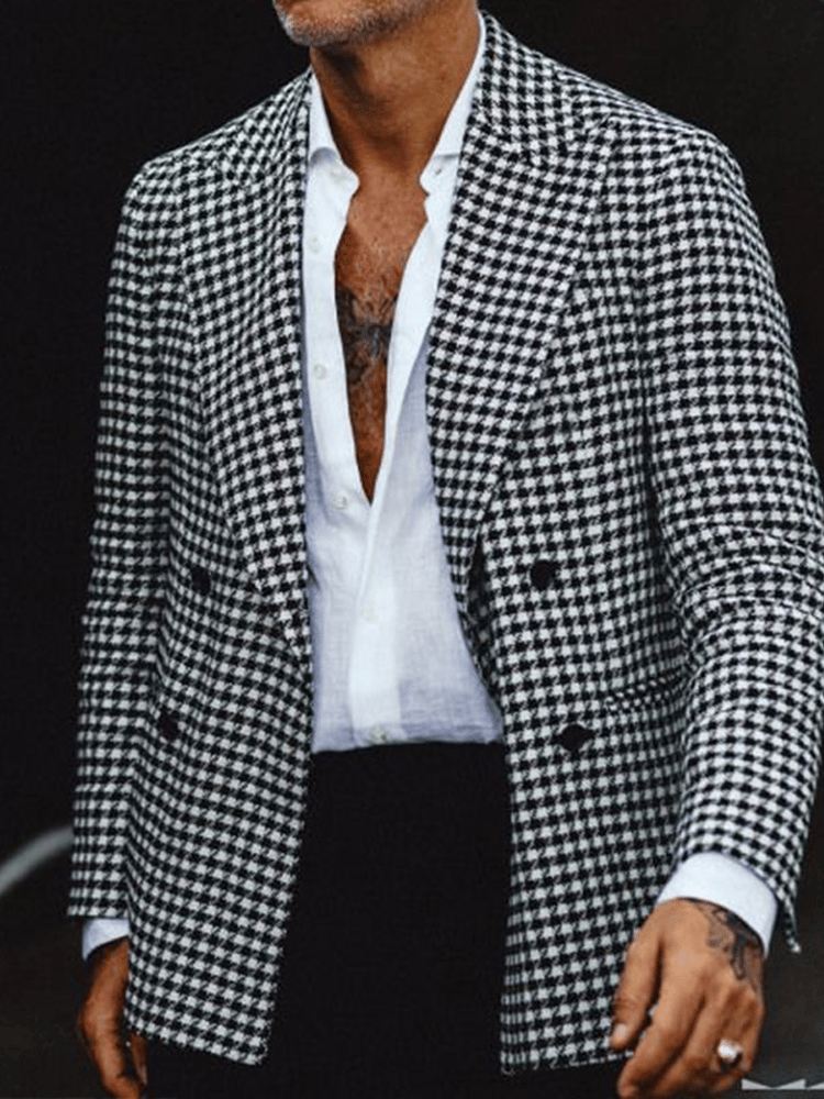 A cuadros casual Suit para hombre