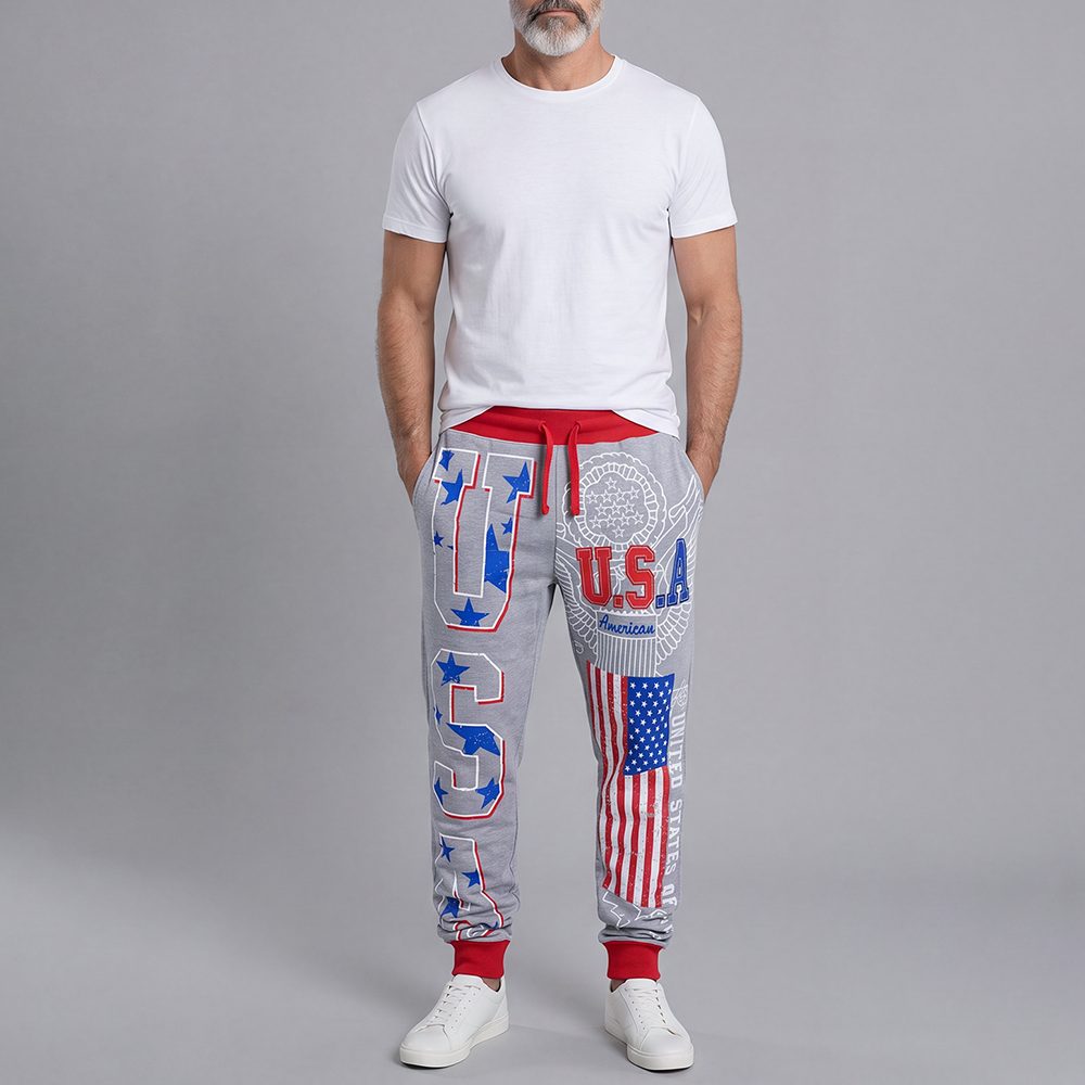 Pantalón casual Athletic with Letter estampado para hombre