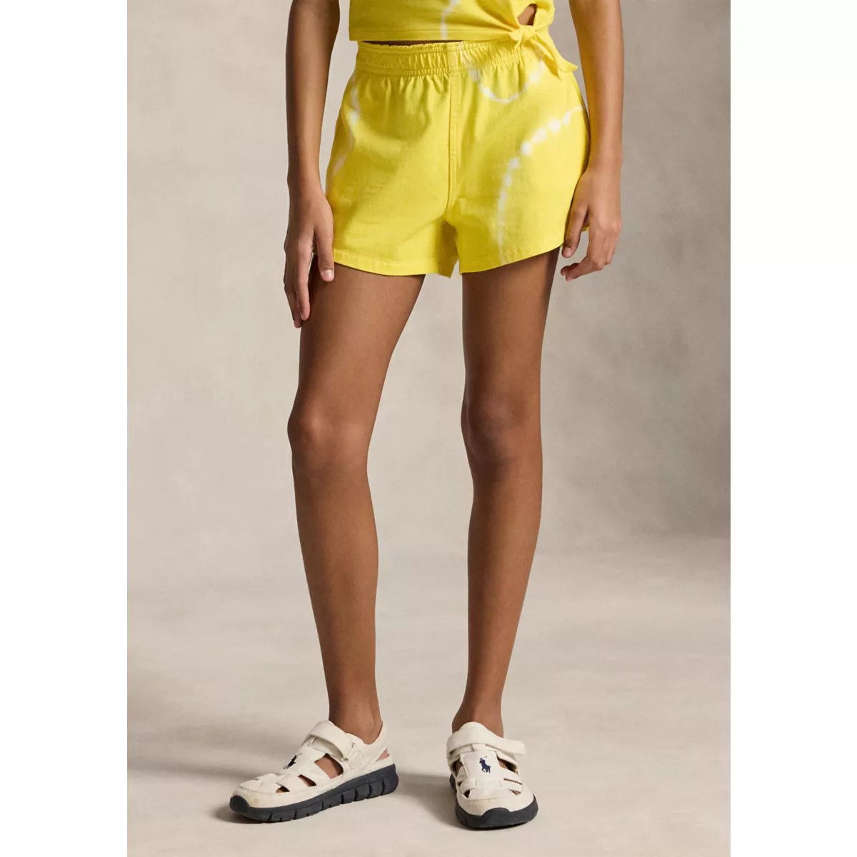 Girls 7-16 Tide-Dye Cotton Jersey Shorts - 1