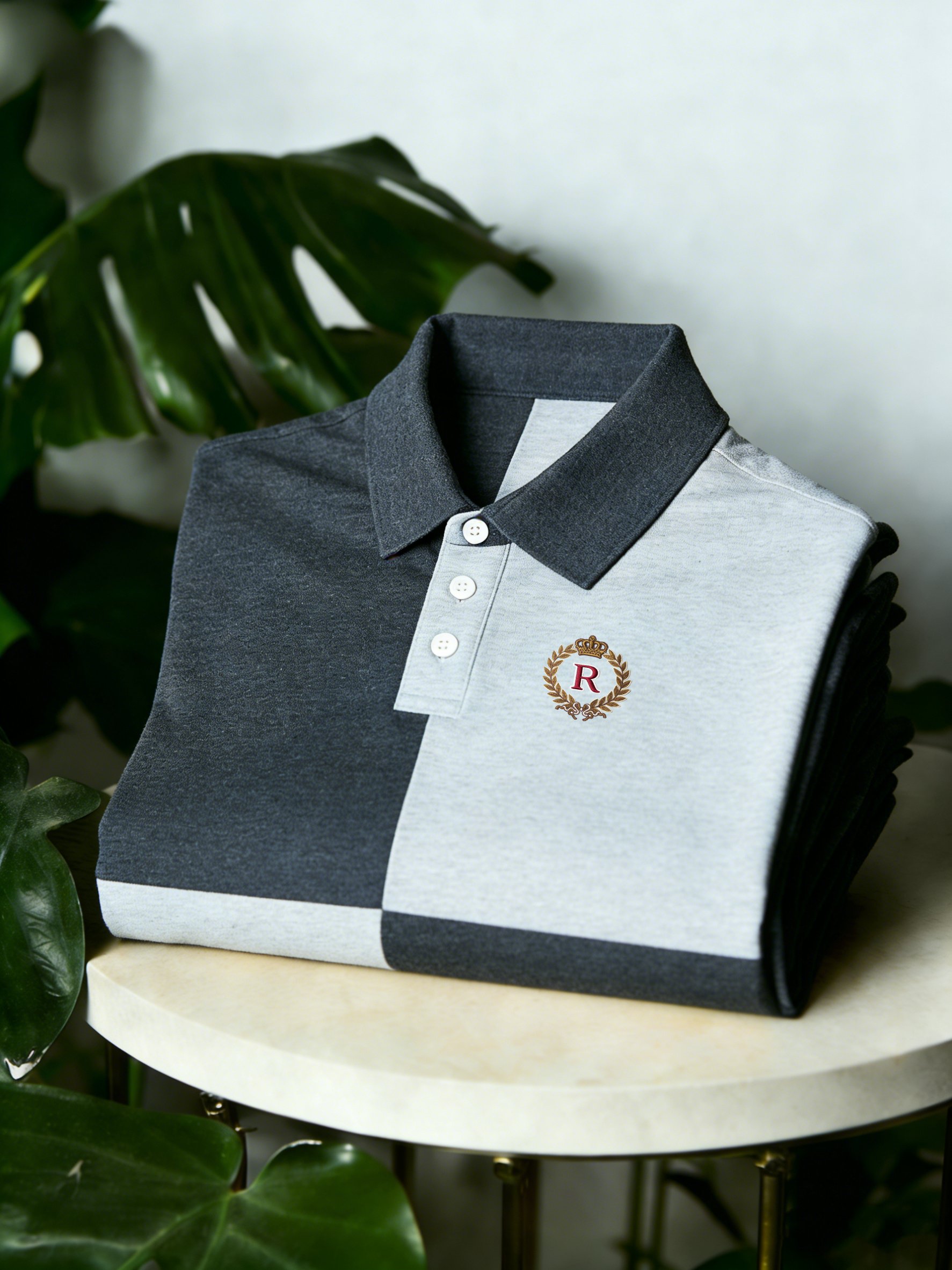 Camisa polo a cuadros Mesh