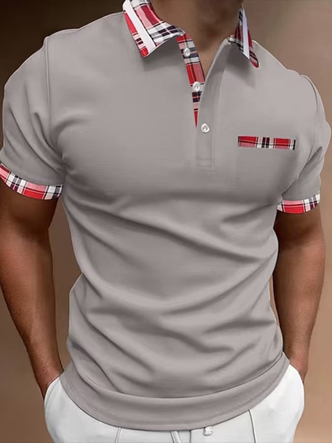 Camisa polo de manga corta estampado Pullover