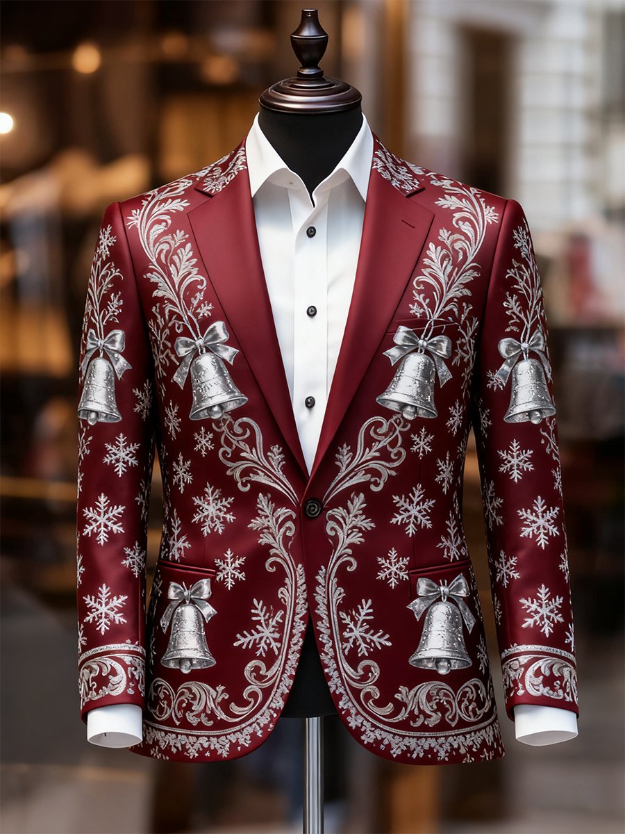 Ejecutivo casual Christmas Suit Outerwear para hombre