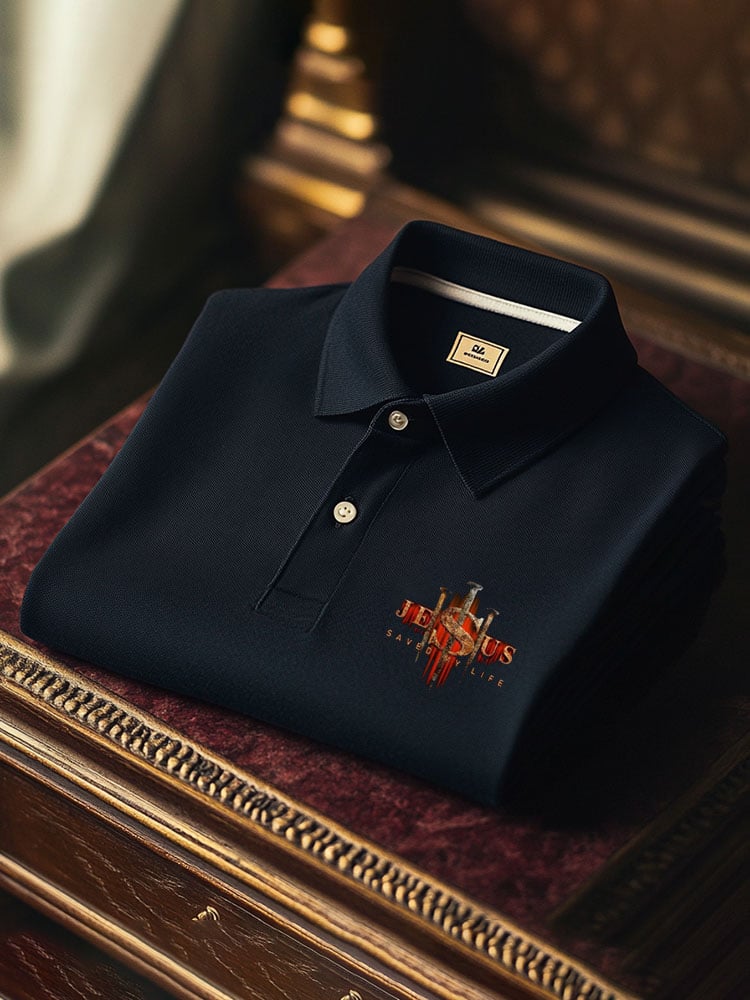 Camisa polo ejecutivo casual Button de manga corta para hombre